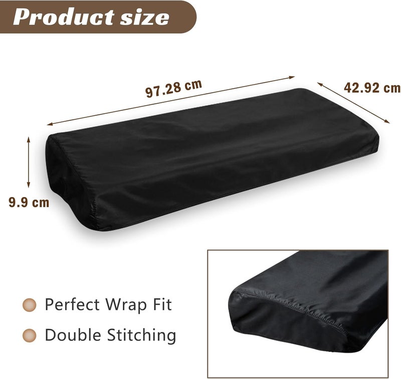 GOGHOST Piano Keyboard Dust Cover 61 Keys, Digital Electronic Piano Keyboard Covers, Thickening Full Covering Soft and Premium Surface, Essential Accessories to Protect Your Music Piano - Image 3